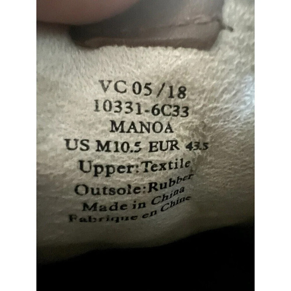 OluKai Manoa Mens 10.5 Casual Oxfords Lace Up Shoes Canvas Slip On Gray Comfort - Picture 2 of 12